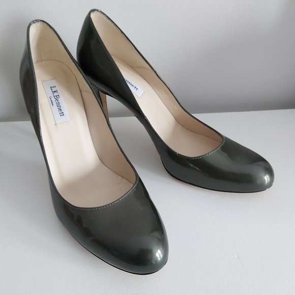 LK BENNETT Stila Courts Patent Leather Heels Pumps - Picture 2 of 8